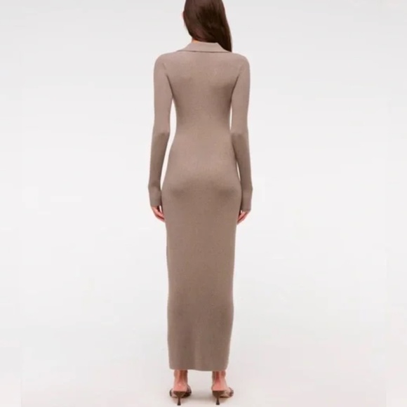 Abercrombie & Fitch long-sleeve collared midi sweater dress - Picture 4 of 13